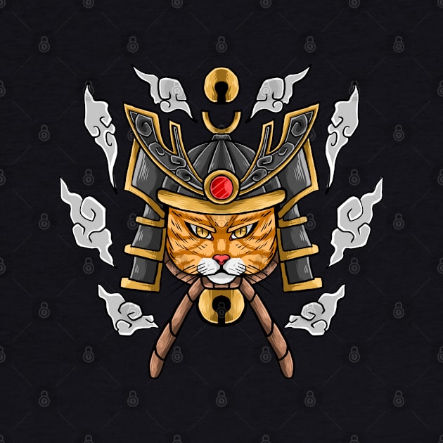 Cat Samurai by Amartwork